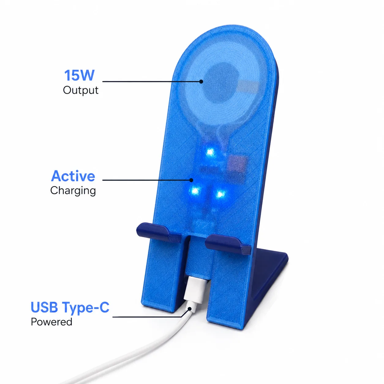 Wireless Charger Phone Stand - 15W Output image 1