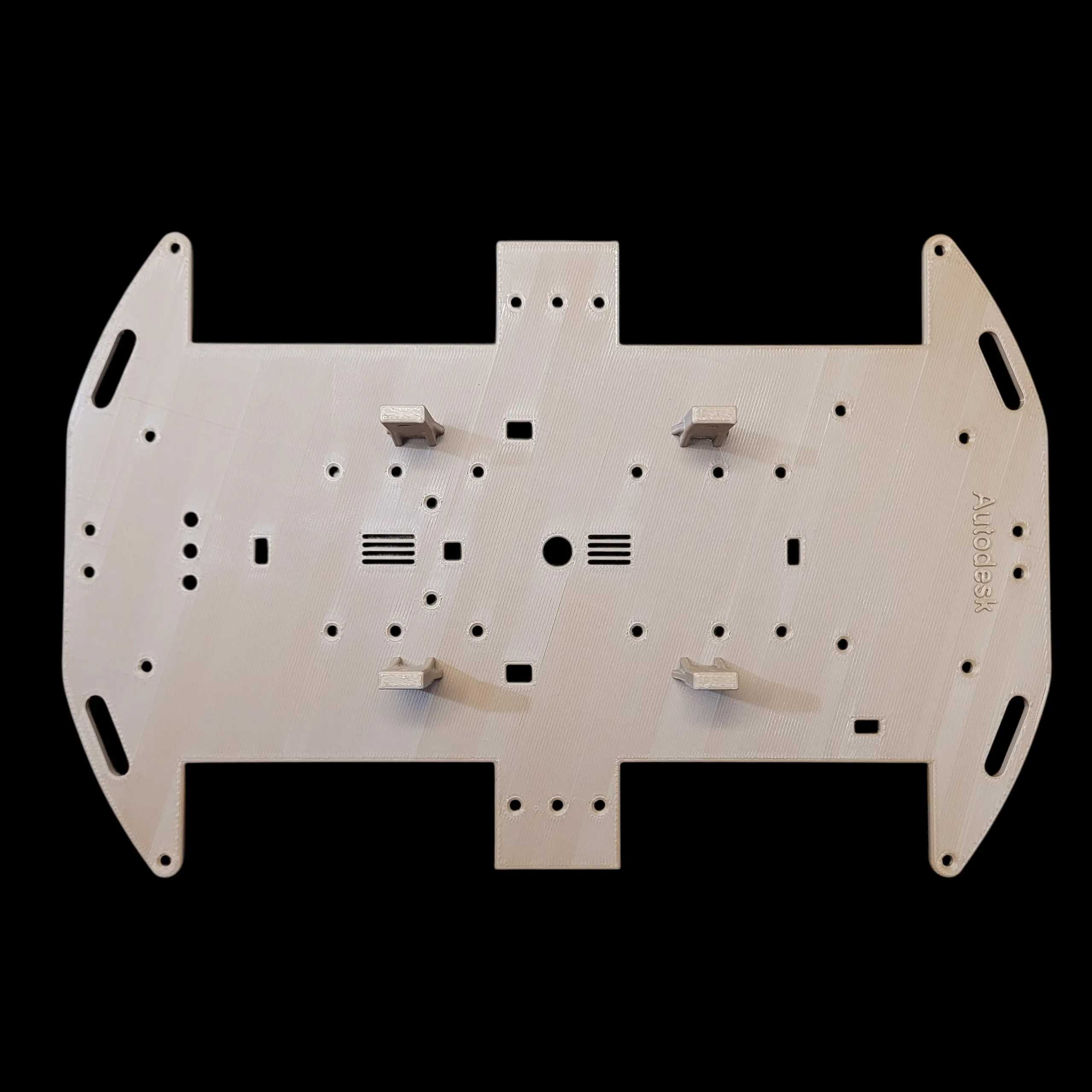 Arduino & ESP32 Robot Car 3D Printed Chassis (153x235x28mm)